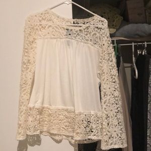 white lace blouse